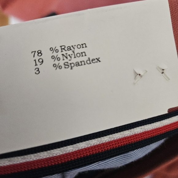 NWT Tommy Hilfinger Red Men's Modern-Fit Tb Flex Stretch Pants Size 40W X 30L - Picture 13 of 13